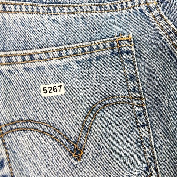 Levi's Premium Skinny Jeans Women's 24 High Rise Wedgie Button Fly Frayed Hem - Picture 12 of 12